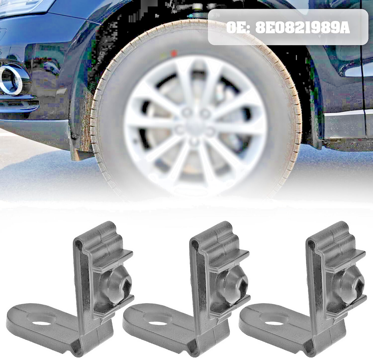 Audi Wheel Arch Lining & Mudguard Folding Clips 8E0821989A Seat1