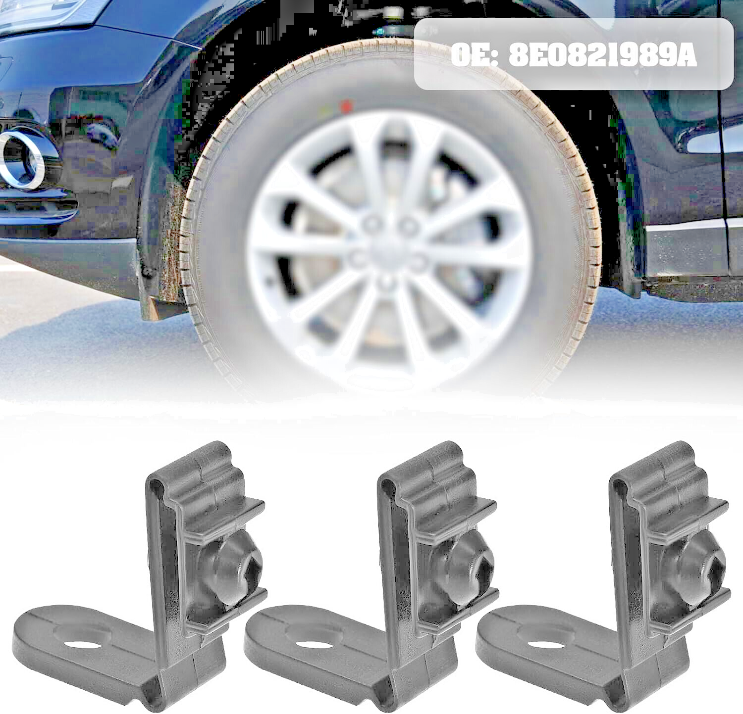 Audi Wheel Arch Lining & Mudguard Folding Clips 8E0821989A Seat1