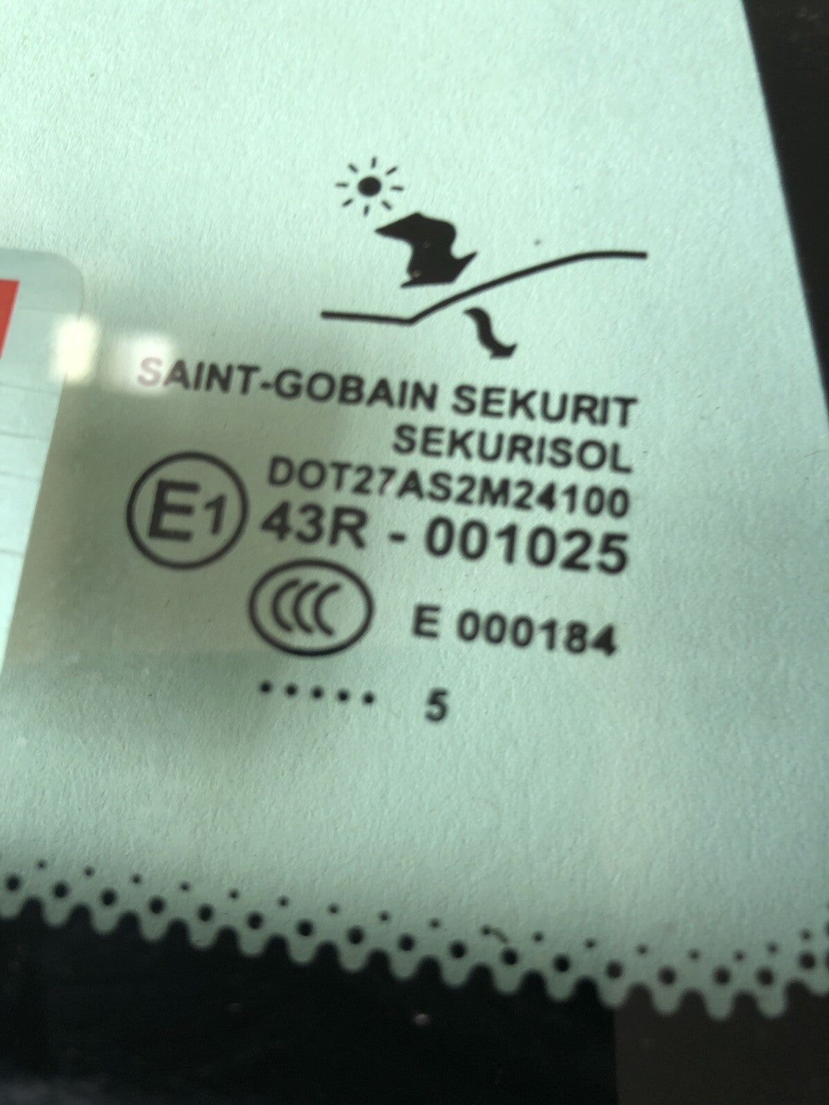 Saab 93 2006  Right Rear Quarter Glass Window1