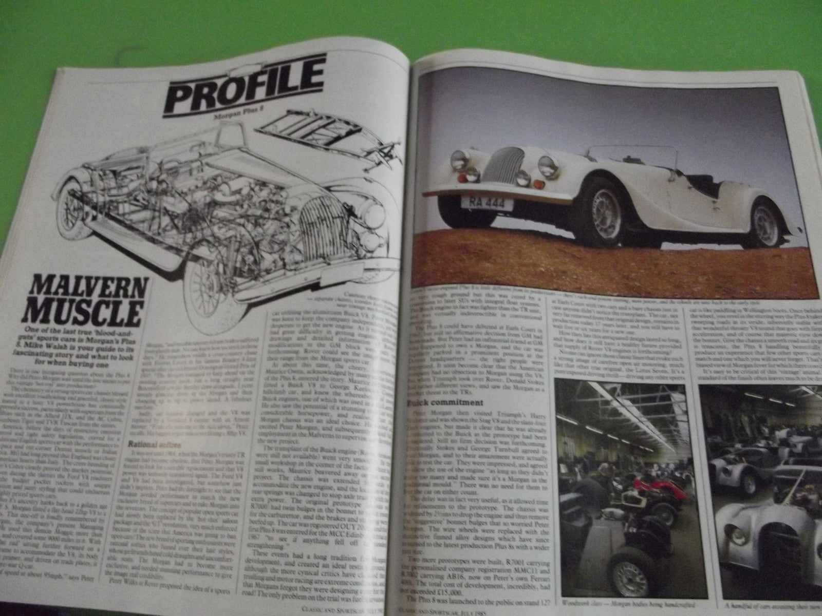 CLASSIC AND SPORTSCAR MAGAZINE JULY 1985 #c12