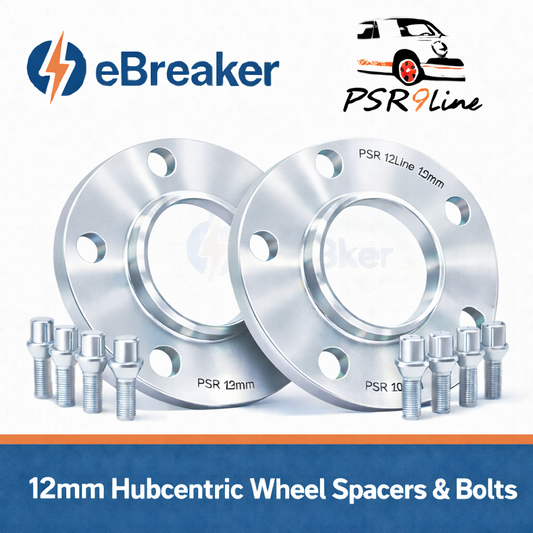 Silver 12mm Wheel Spacers for Porsche 5x130 Pair with Extended Bolts AM UK Stock0
