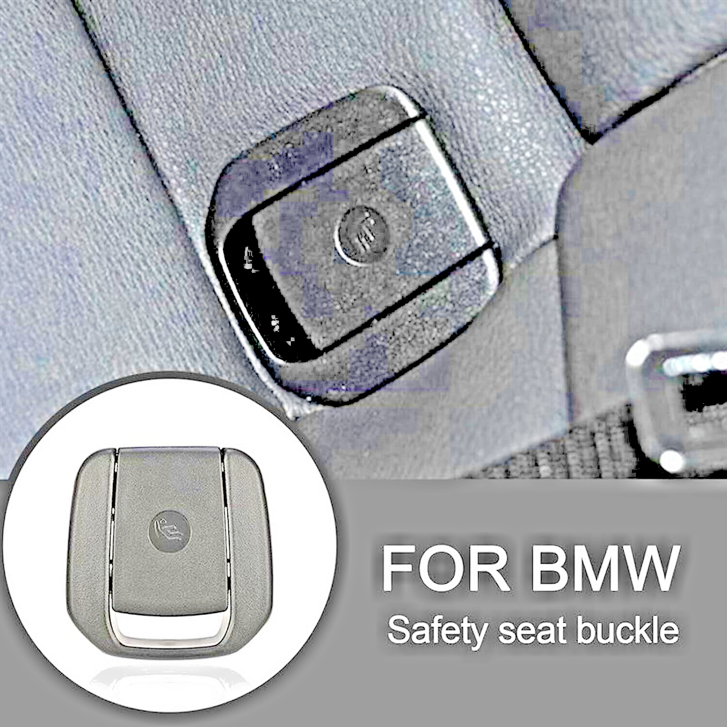 BMW Rear Child Seat Safety Isofix Mounting Cover Black Fits 1 2 3 Series Models.17
