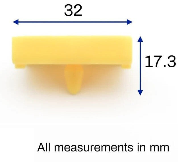 BMW 3 Series Side Skirt Mounting Fixing Clips e90 e91 Yellow # 5177716686910