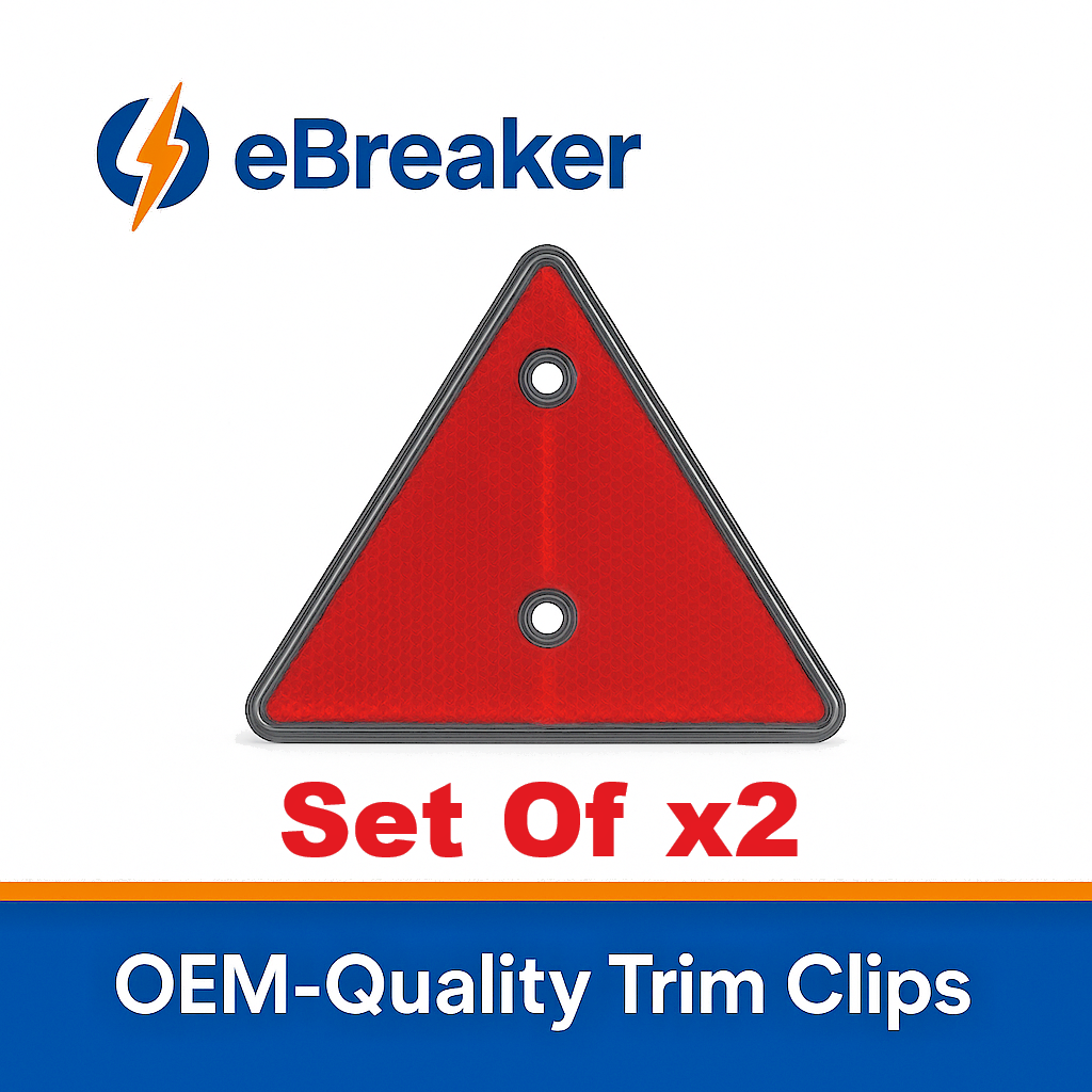 Red Triangle Safety Reflectors MOT Compliance for Cars Caravan Trailers Trucks 20