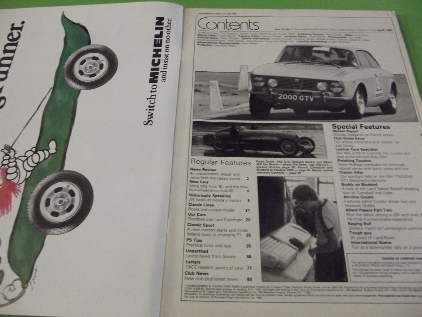THOROUGHBRED AND CLASSIC CARS MAGAZINE AUGUST 1983 #C41