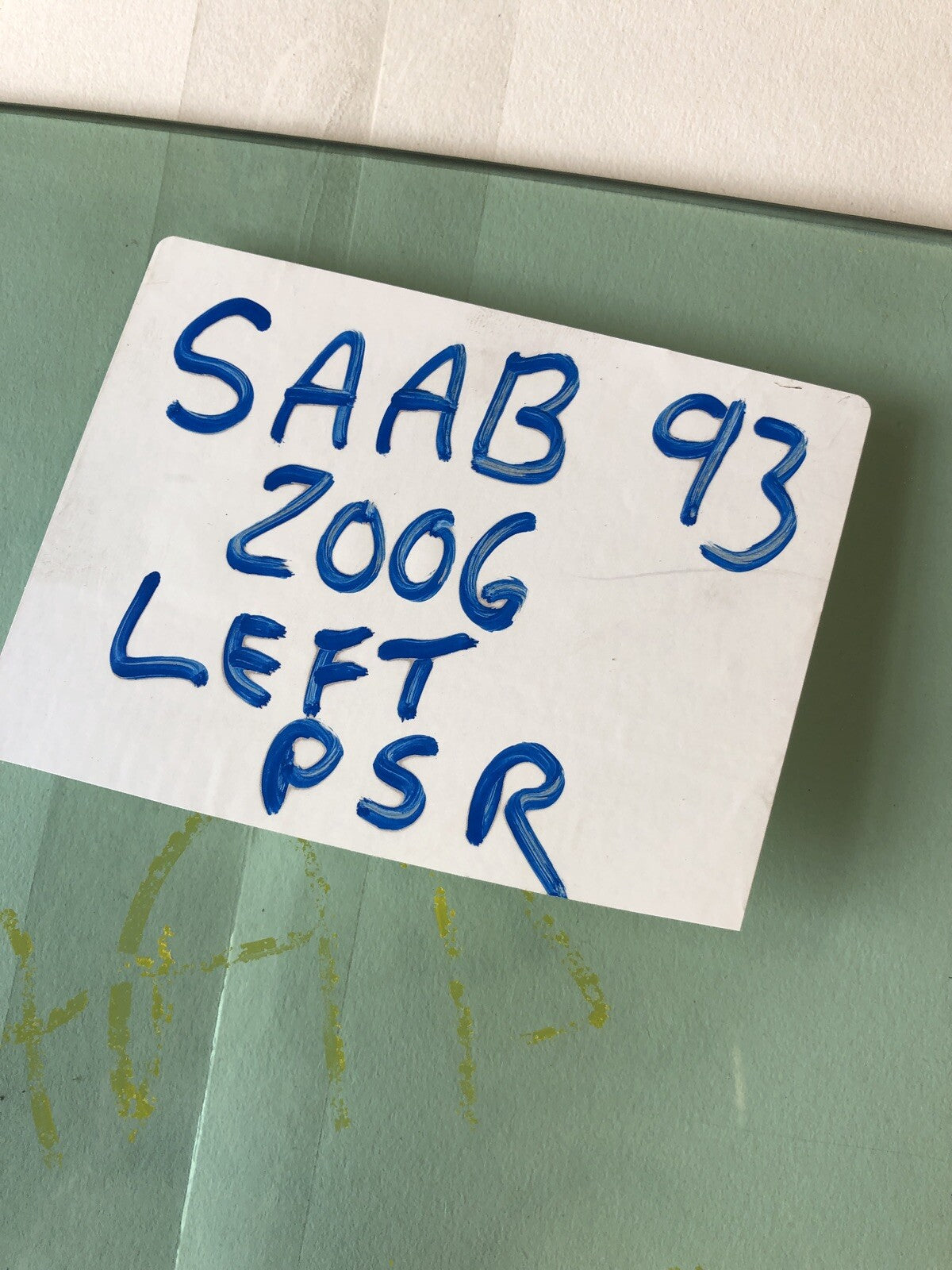 Saab 93 2006  Left Rear Window Glass2