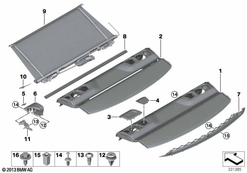 MINI Trim Panel Fastening Fixing Clips Interior Plastic Blue R55 R52 R57 F57 x5.12