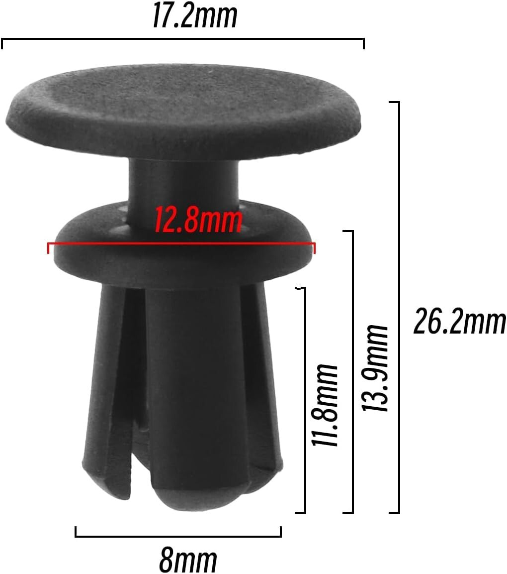 BMW Trim Clips Push Fit Interior Fastener 51498166702 1 2 3 4 5 6 7 X Series x104