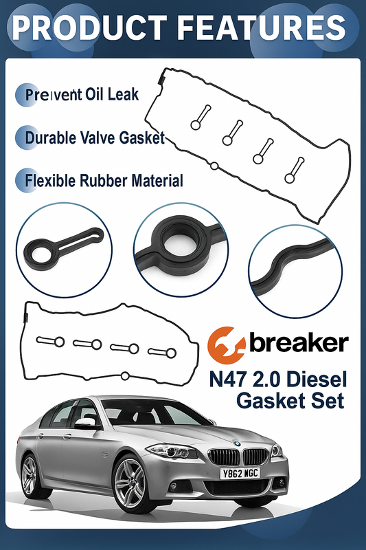 BMW N47 Cam Cover Kit Fit 1 3 5 Series & X 2.0D Models Camshaft Gasket 7807017.0
