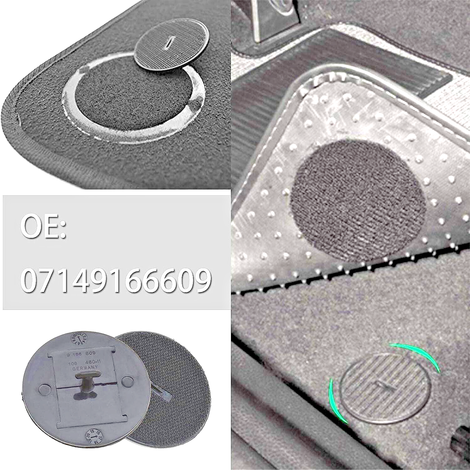 Floor Mat Clips Qty of 4 Universal Fitment6