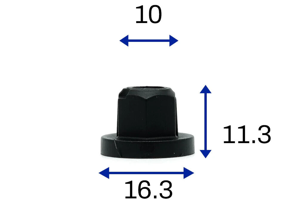 Threaded Trim Panel & Bumper Splash Guard Fixing Nut  SEAT V.A.G N91018901 10PCS3