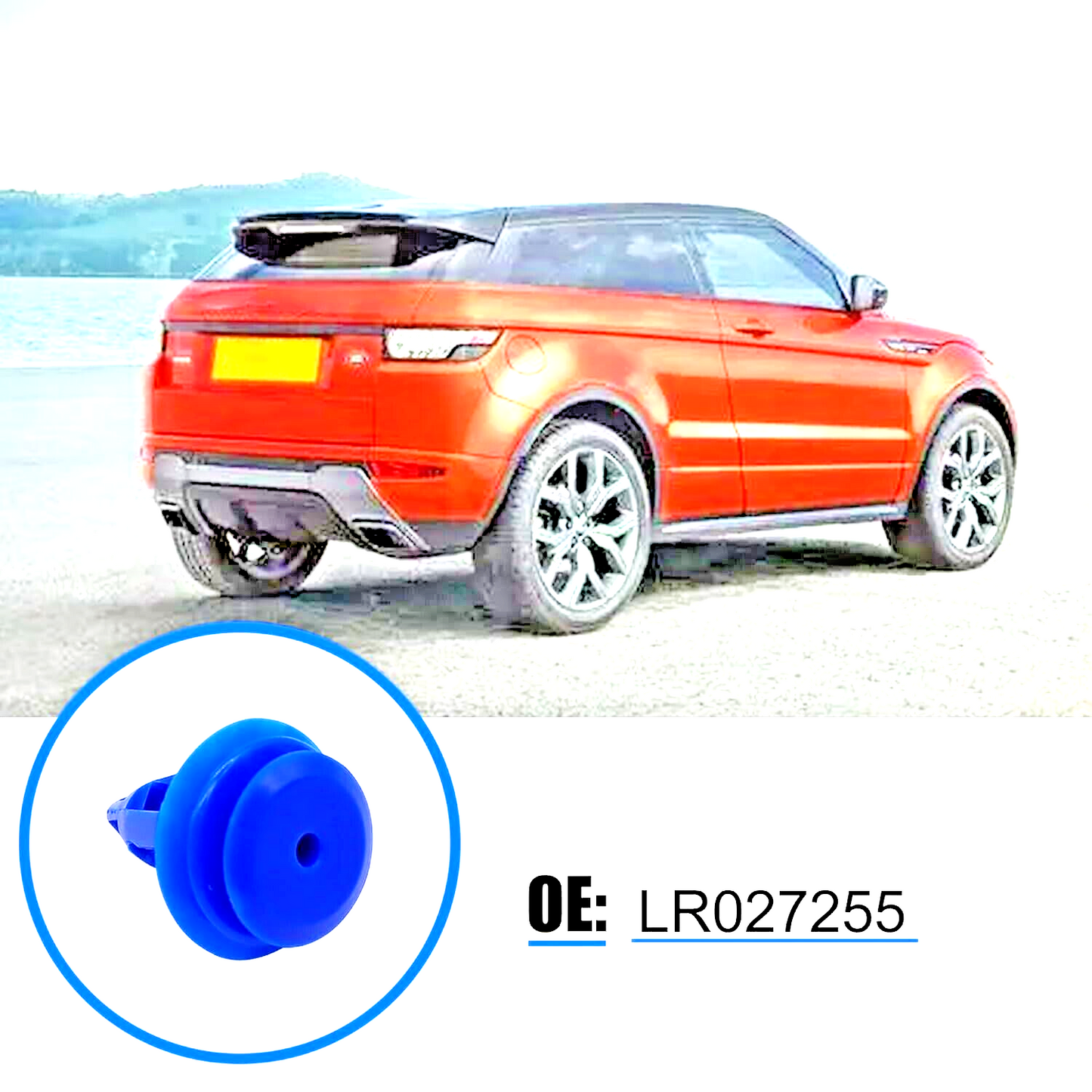 Land Range Rover Blue Trim clips 20 Pcs  Evoque Discovery 5 Disco Sport LR0272558