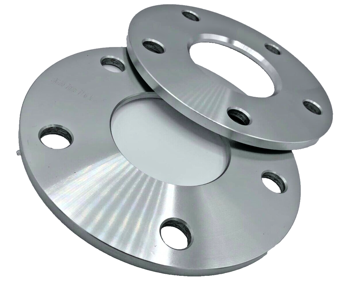 Porsche Wheel Spacers 7mm + Extended OE Bolts Set Of 2 in Silver 5x130 PSR9Line1