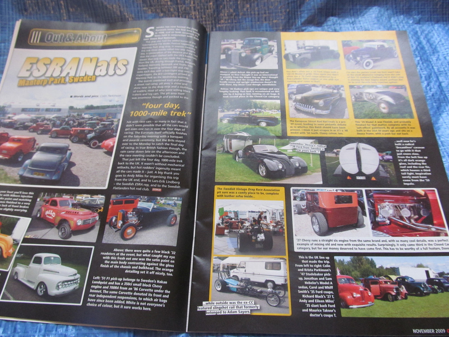 CUSTOM CAR MAGAZINE NOVEMBER 2009 / CORSAIR COUPE CHEVEROLET T BUCKET ROD #bk12
