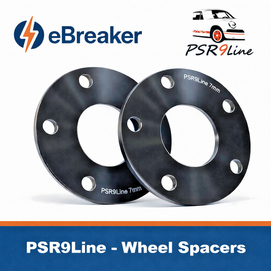 Porsche Wheel Spacers 7mm 5x130 Black Bolton Kit Pair Fits 911, Cayenne Boxster0