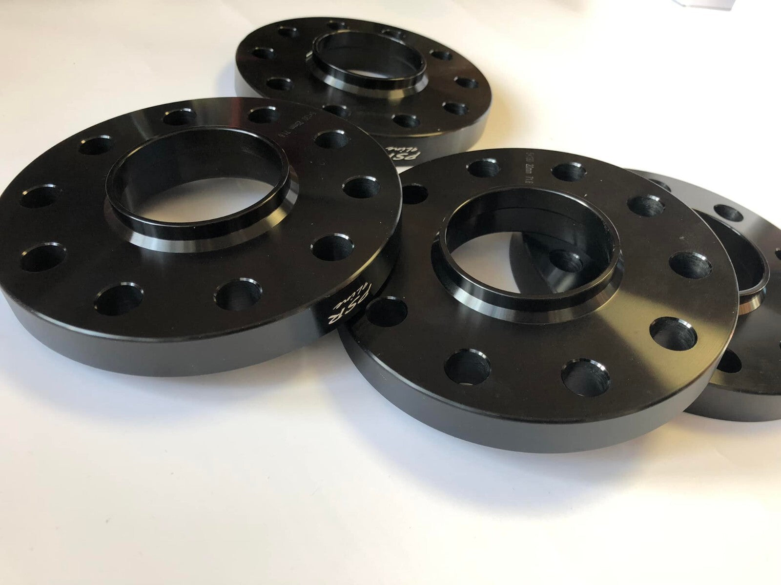 Porsche Wheel Spacers 20mm + Extended AF Bolts Set Of 4 in Black 5x130 PSR9Line20