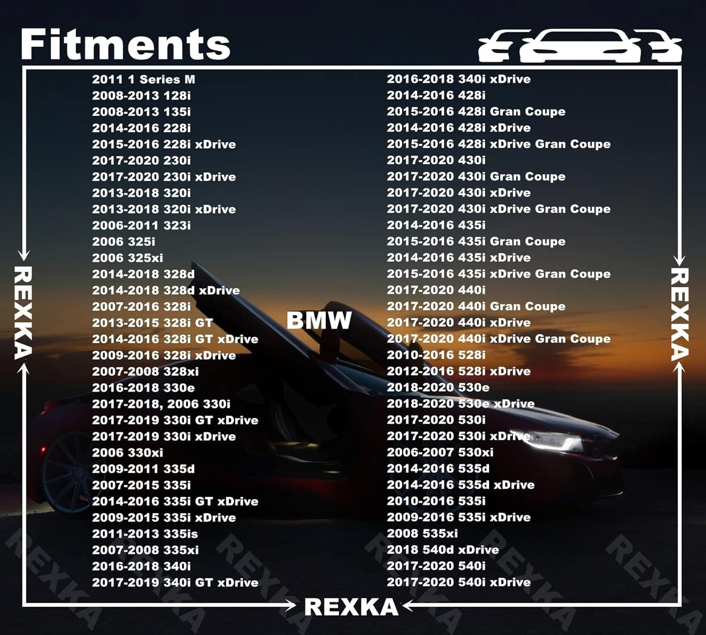 Bodywork Trim and Number Plate & Arch Fixing Grommet x5 Pcs BMW 5,6,7,X,Z Series14