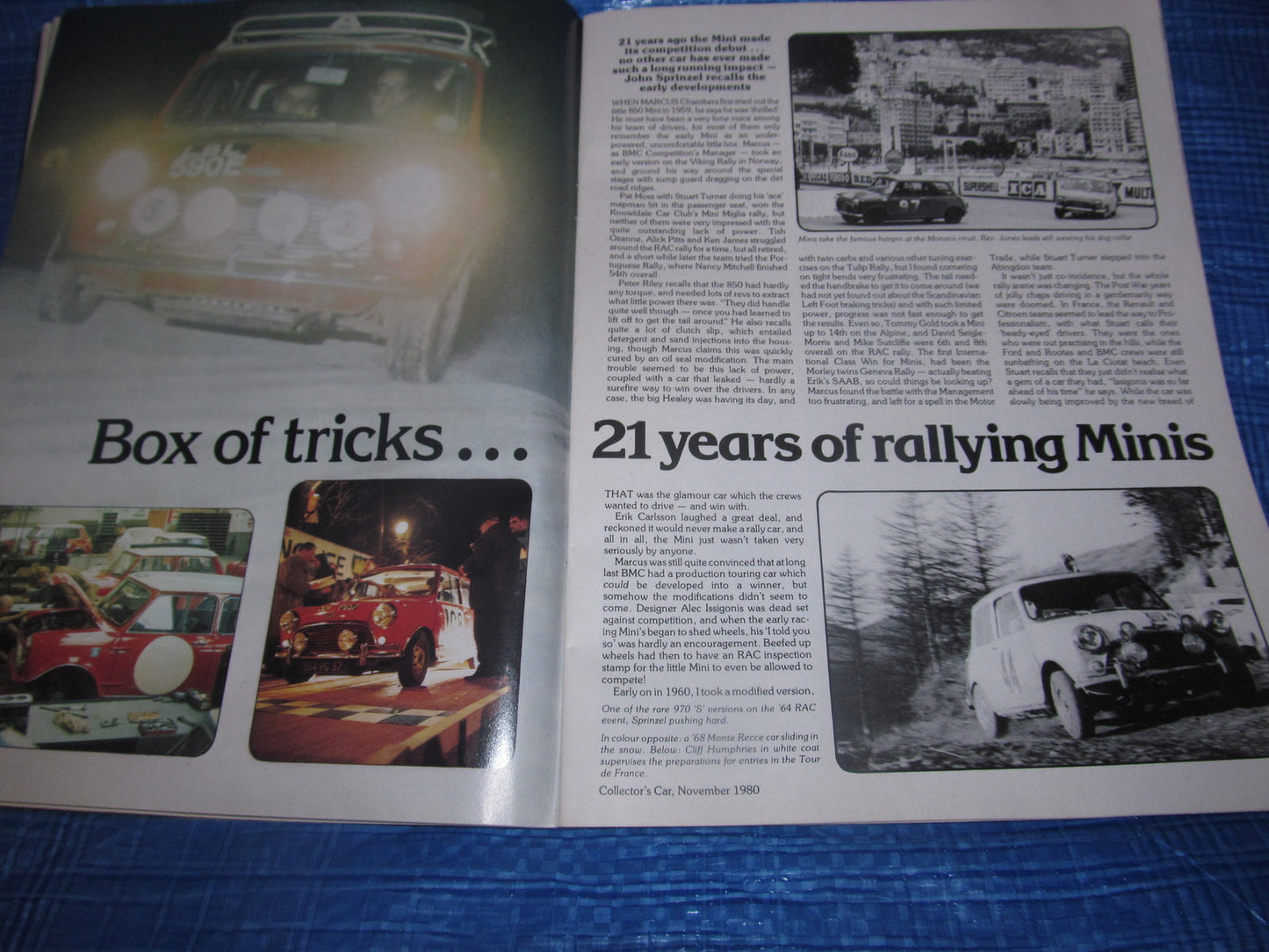1980 NOVEMBER COLLECTORS CAR MAGAZINE / MERCEDES REPLICA GOODWOOD 7's  #bk18