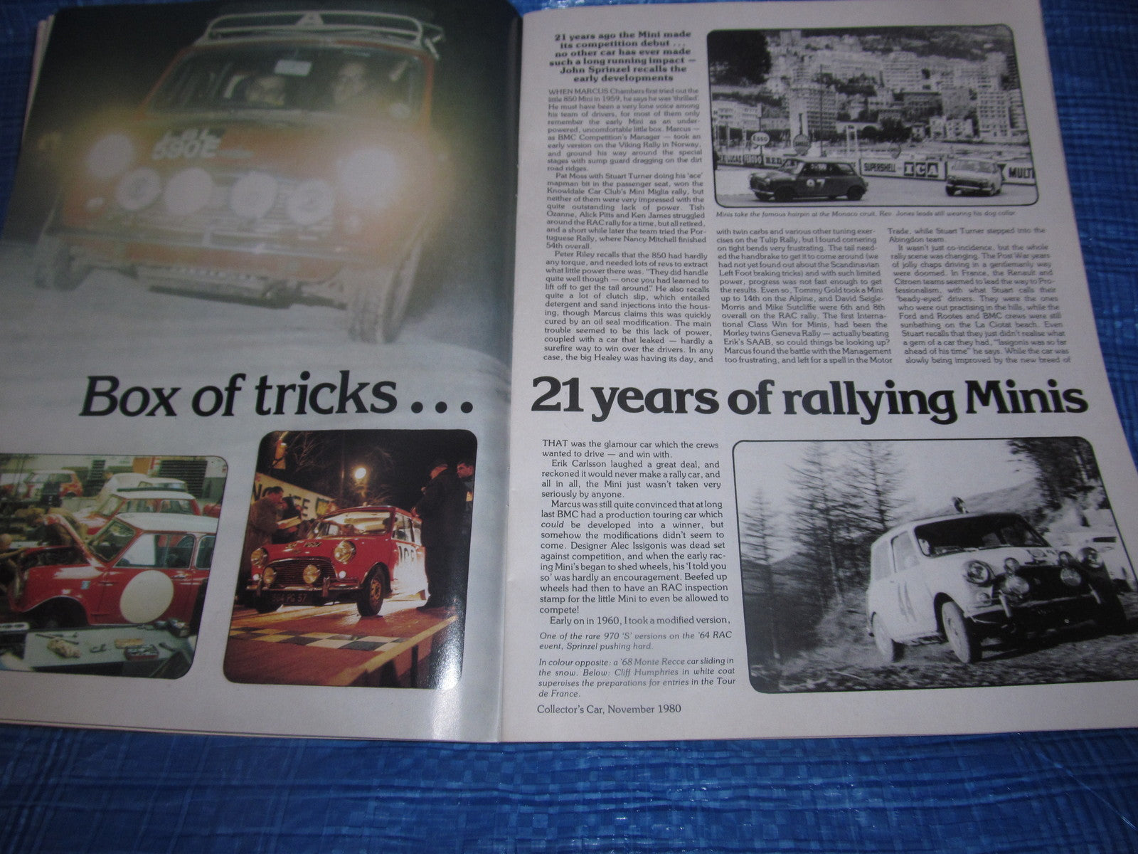 1980 NOVEMBER COLLECTORS CAR MAGAZINE / MERCEDES REPLICA GOODWOOD 7's  #bk18