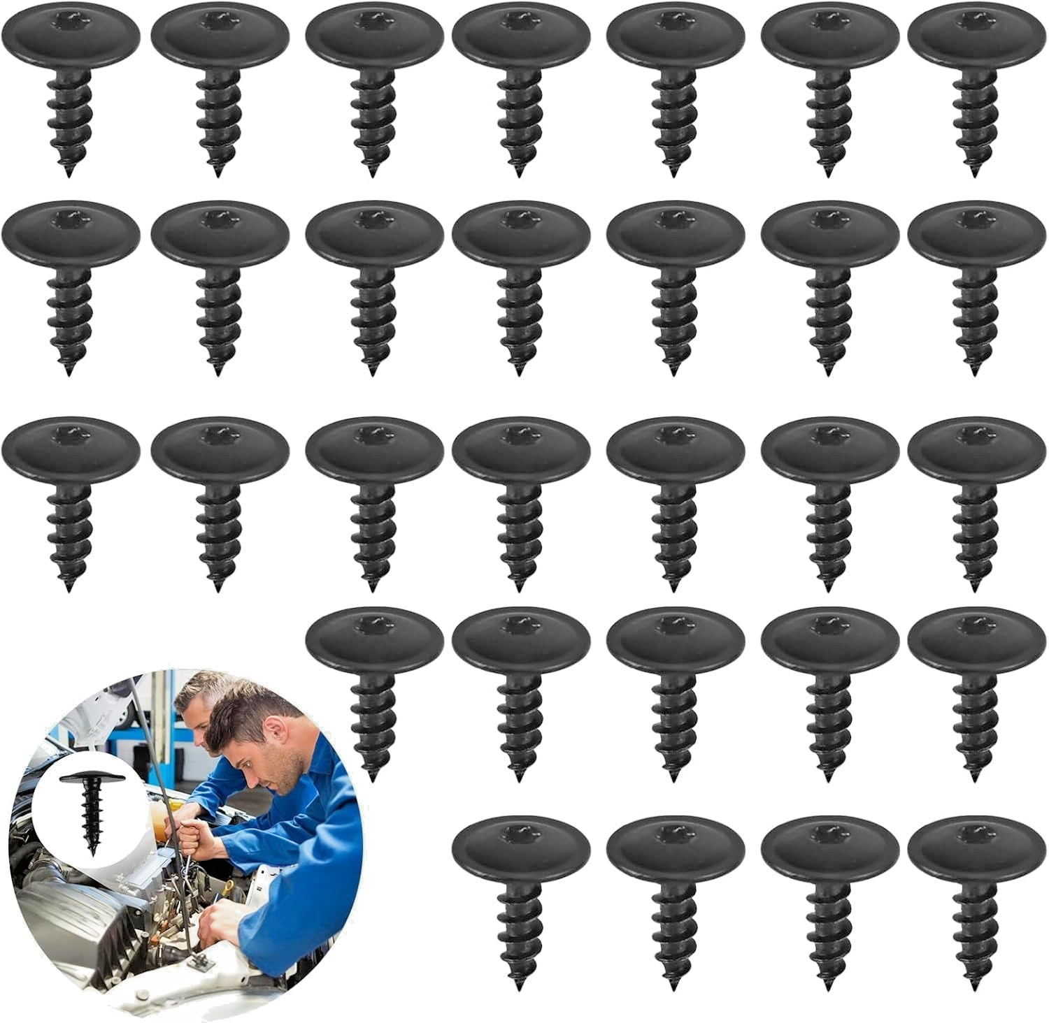 Bodywork Trim Panel Fixing Self tapping M5 Automotive Screw, 10pc All Car & Van.14