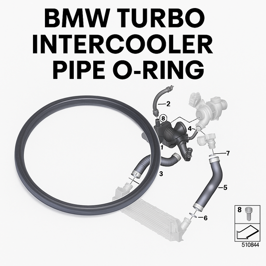 BMW Turbo Intercooler Hose Pipe Line Seal Ring Gasket # 13718596850 New UK Stock0