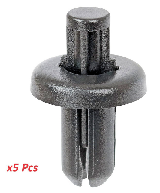 5mm Plastic Rivet Trim Clips x5 Wheel Arch Splash Gaurd, Exterior Interior Trim0