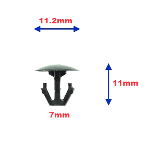 HONDA Weather Trim Seal Mounting Clip Inserts 1993 to 2017 # 91518-SM4-003 x5 pc1