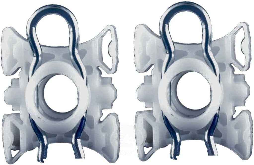 BMW e36 Window Regulator Slider Lifting Mechanism Spring Loaded Clips x2 Pc Pair13