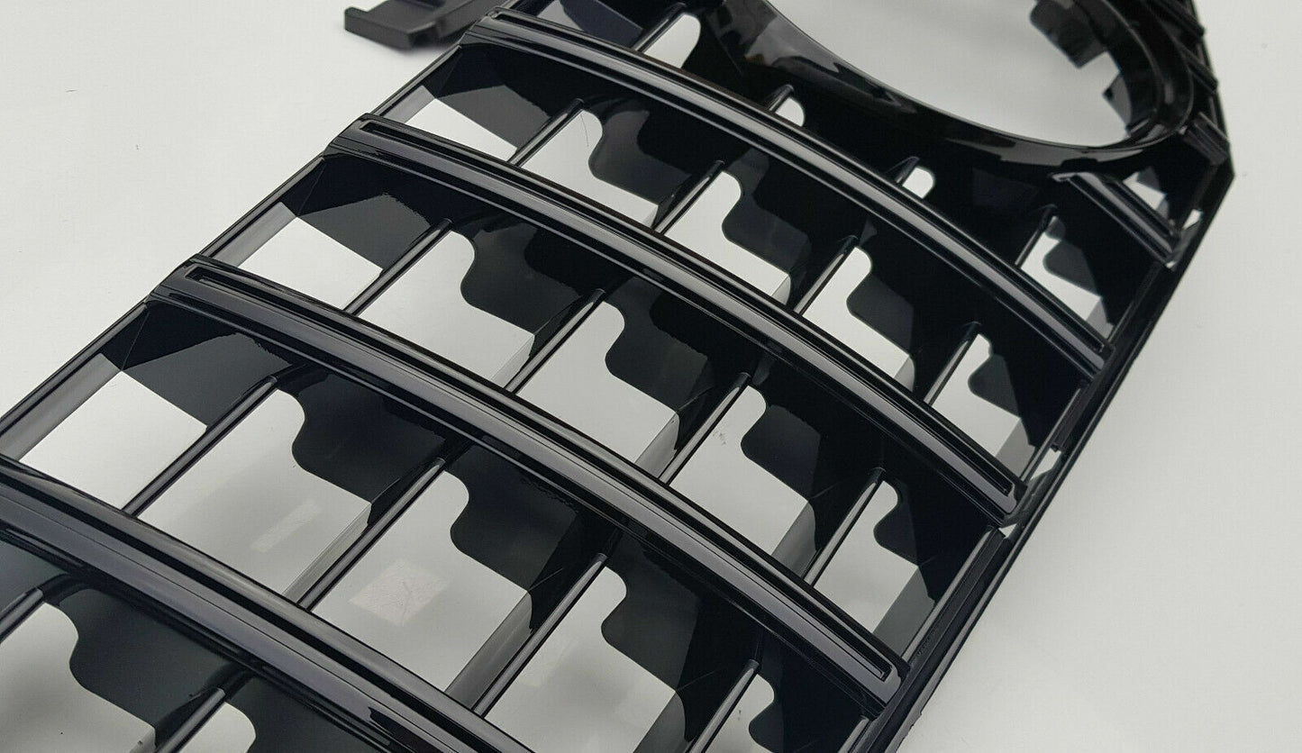 MERCEDES W204 C CLASS BLACK GRILLE AMG GT GTR STYLE 2007-2014 GRILLE GRILL3