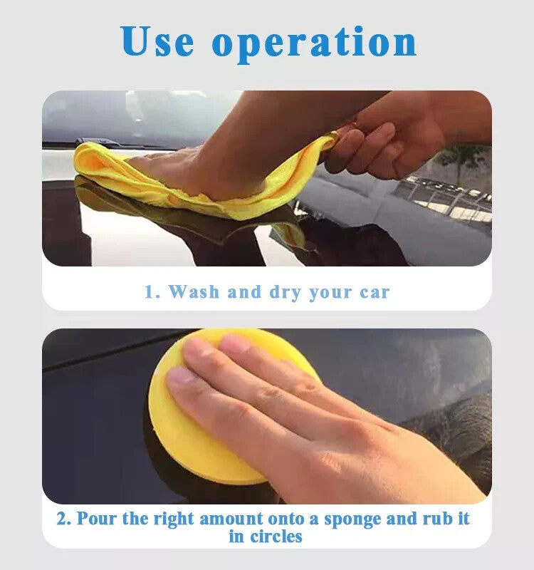 CAR WAX POLISH CARNAUBA CRYSTAL PLATING HARD SEALING LASTING PROTECTIVE SHINE9