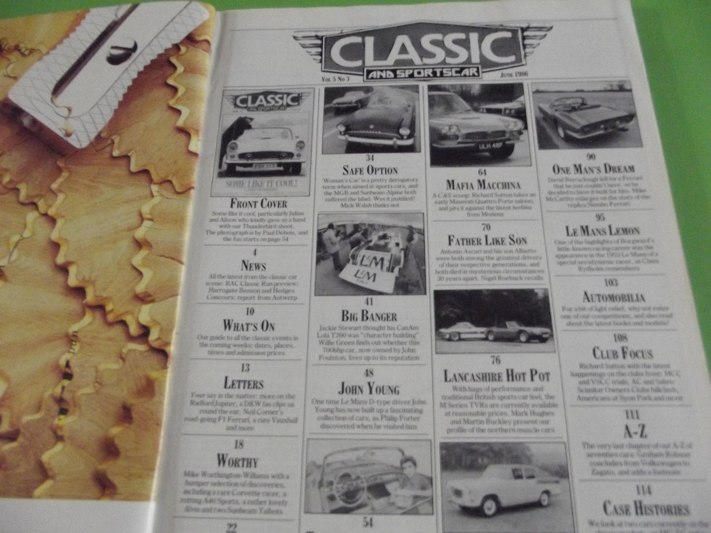 CLASSIC AND SPORTSCAR MAGAZINE JUNE 1986 #c11