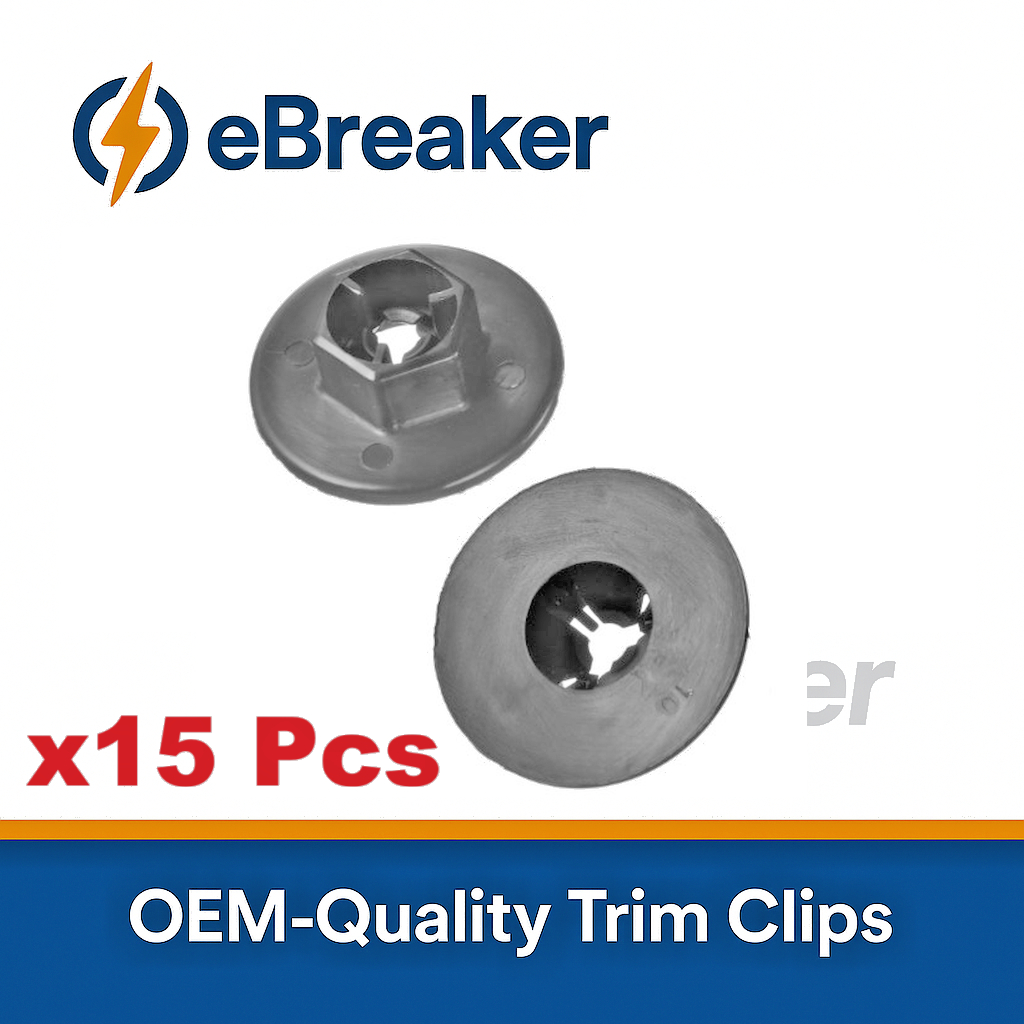 BMW Large Clip Nut Washer Under Tray Splash Guard Trim Panel Fastener - Set 15pc0