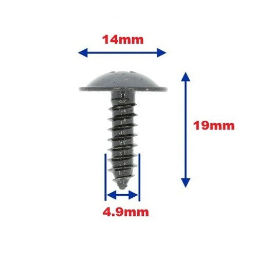 Kia Hyundai Bodywork Trim Fixing Self tapping Screw, 5pcs - Niro Stinger Sorento1