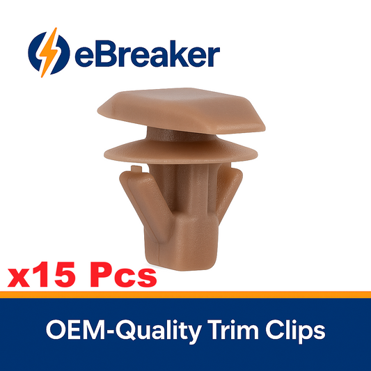 Mitsubishi Weatherstrip Rubber Seal Retaining Trim Clip Brown MU481027 Pack 15pc0