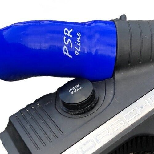 Porsche 997 Resonator Delete Air Box Modification with Blue Induction Pipe Plug21