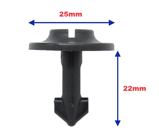 AUDI Splash Guard Under Tray Wheel Arch Liner Fixing Clip Twist Pin - Pack 5 pcs1