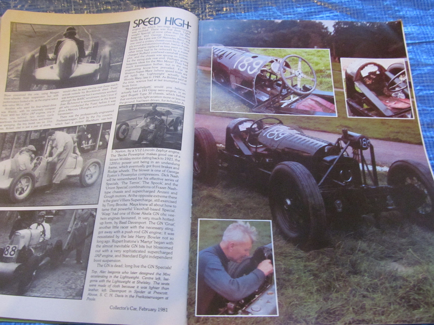 1981 FEBUARY COLLECTORS CAR MAGAZINE / AC ACE AUSTIN 7 SUNBEAM TIGER MUSEUM #bk14