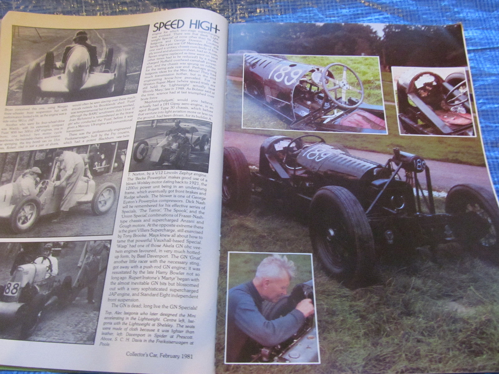 1981 FEBUARY COLLECTORS CAR MAGAZINE / AC ACE AUSTIN 7 SUNBEAM TIGER MUSEUM #bk14