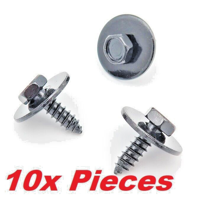BMW Under-tray Wheel Arch Bumper Mounting Hex Screw with Washer 07147129160 10pc0