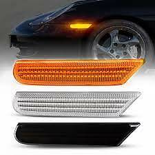PORSCHE 996 , 911  CLEAR DYNAMIC LED SIDE INDICATOR REPEATER LIGHTS2