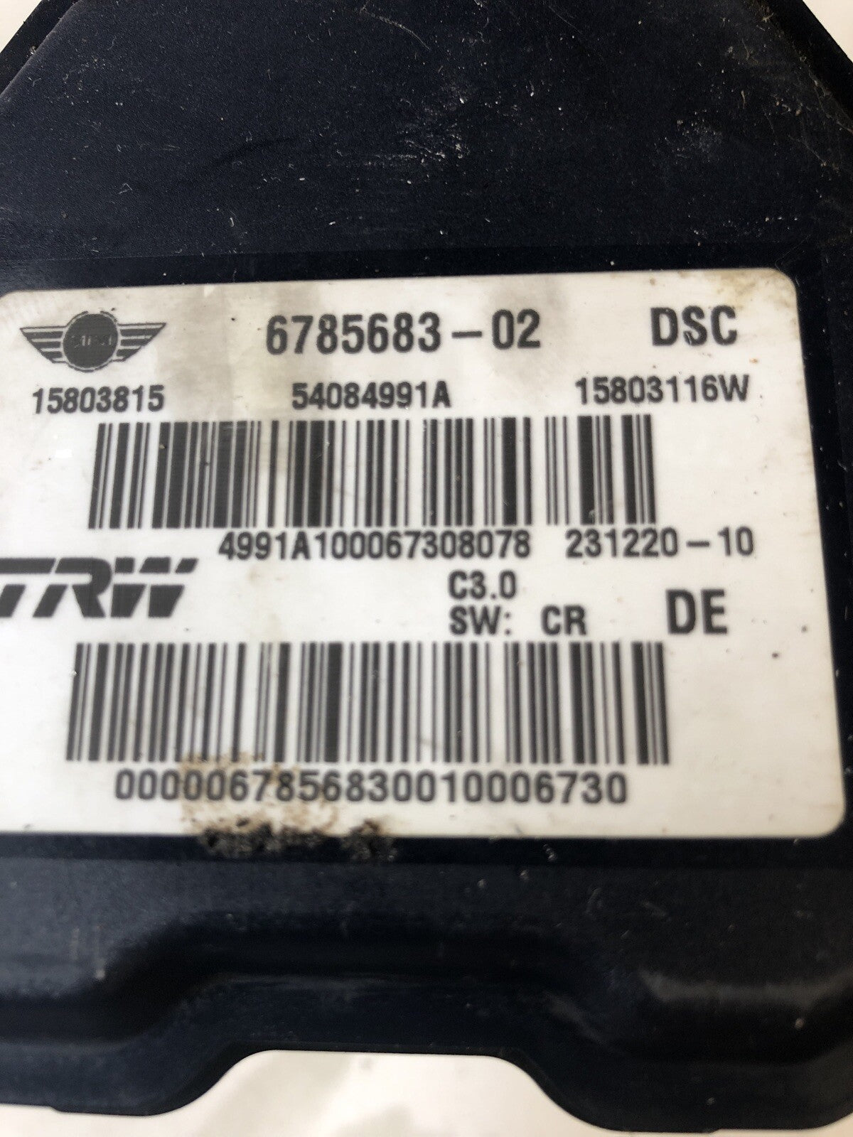 ABS Brake Pump 6785683 - 02 DSC  From a MINI R55 R56 R573