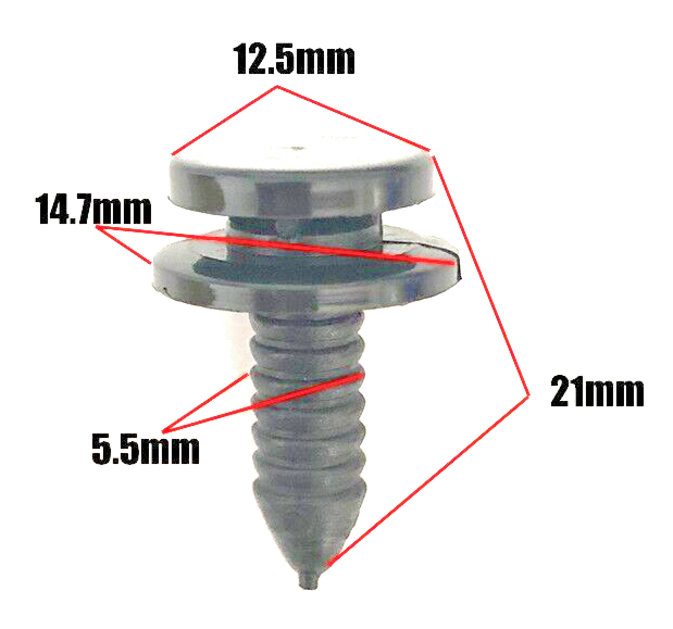INTERIOR TRIM PANEL MOUNTING FASTENER CLIP - V.A.G VW SEAT SKODA Many Models x1014