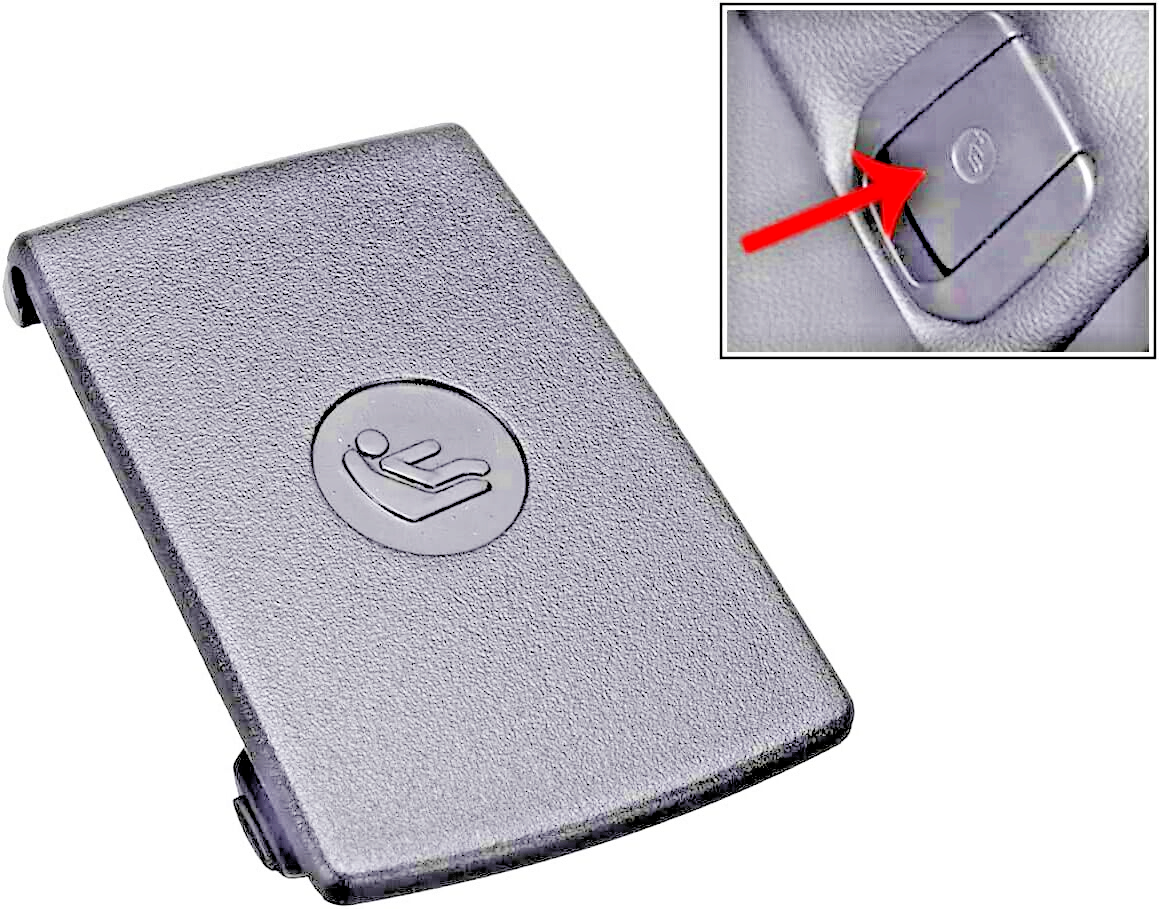 BMW Rear Childs Seat ISOFIX Cover Black  For 1 2 3 X1 Series OE 17949110 731968610