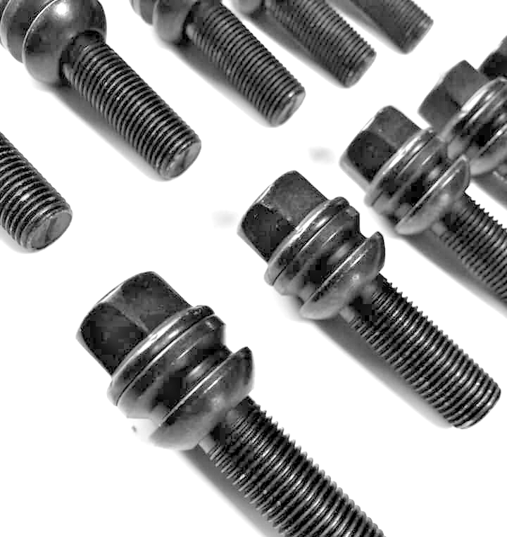 PORSCHE 12mm Wheel Spacers 5x130 With Extended O.E Bolts, Precision Fit in Black3