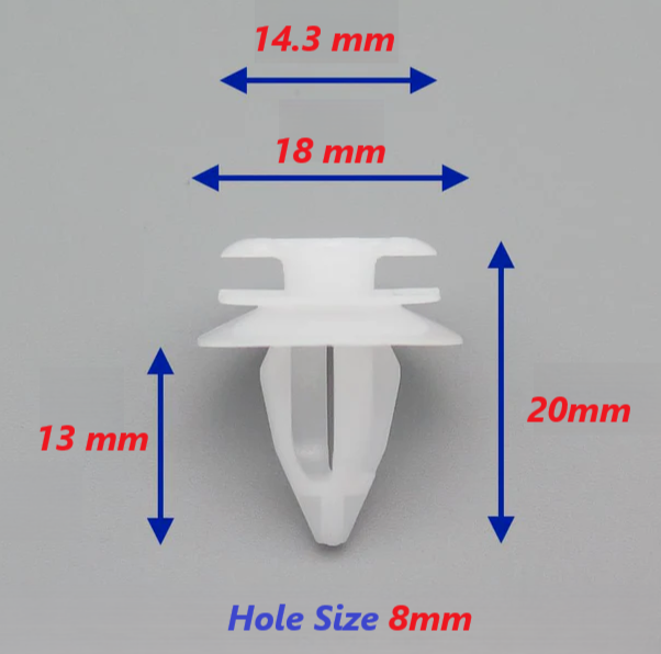 BMW Door Panel Trim Card Retainer Clip Plastic Fixing Fastener O.E 1973500 10pcs1