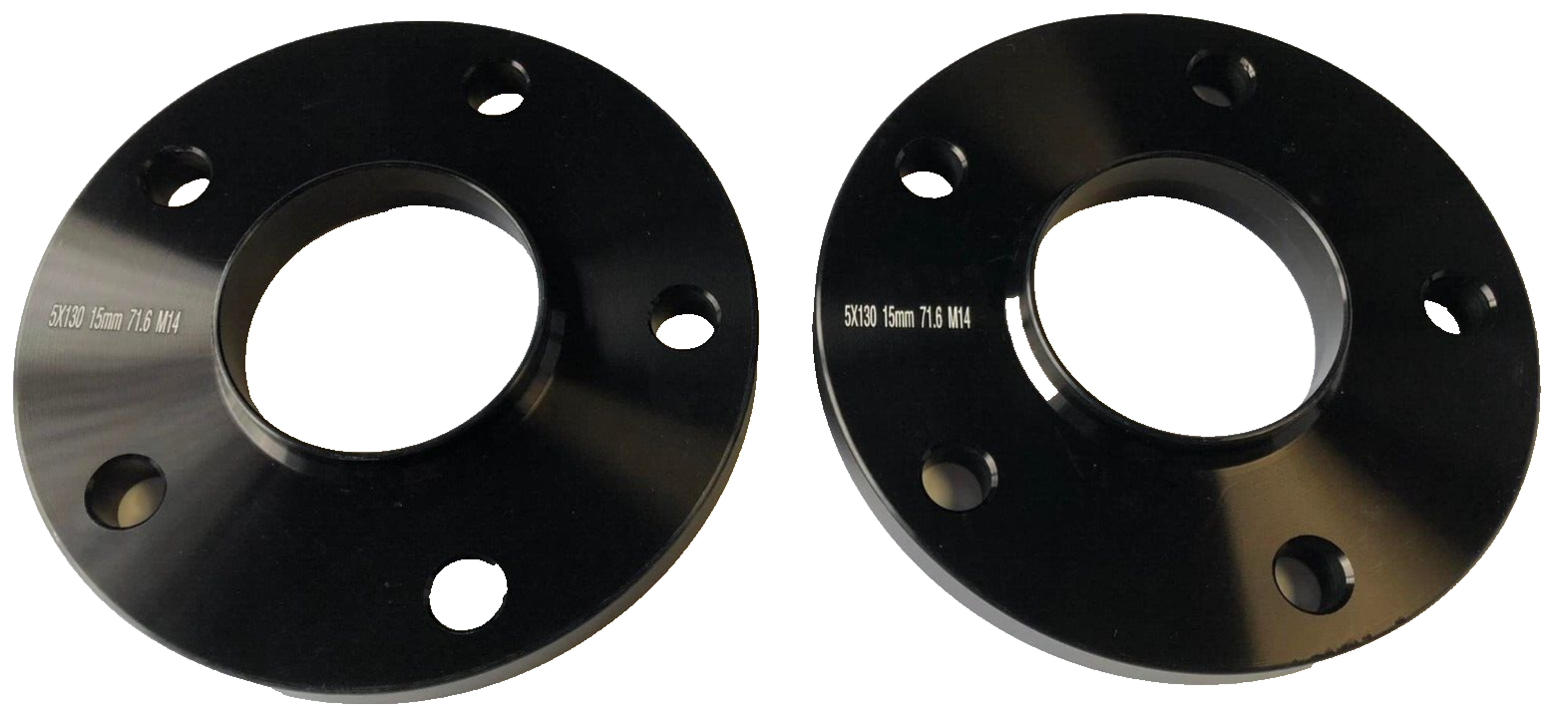 Porsche Wheel Spacers 15mm Set Of 2 in Black 5x130 PSR9Line3
