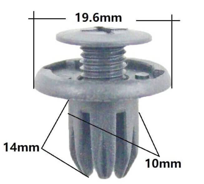 Range Rover Trim Clip Expanding Rivet LR005896 - Qty of 106