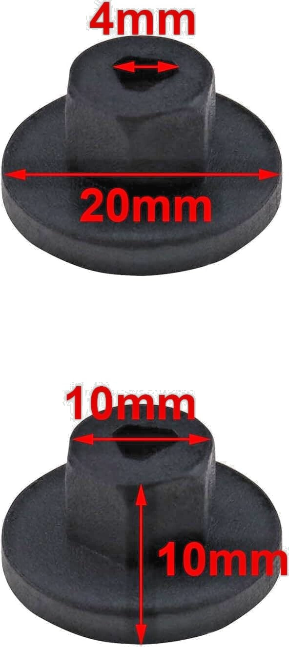 UNTHREADED PLASTIC NUTS ENGINE COVER UNDERTRAY SPLASH GUARD BODY TRIM NUTS 10pcs6