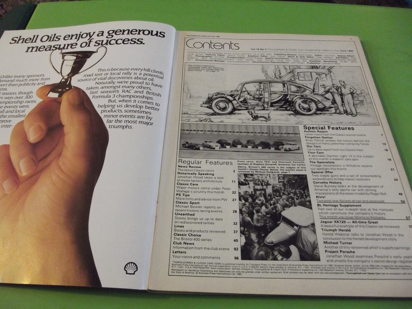 THOROUGHBRED AND CLASSIC CARS MAGAZINE JUNE 1983  #C41