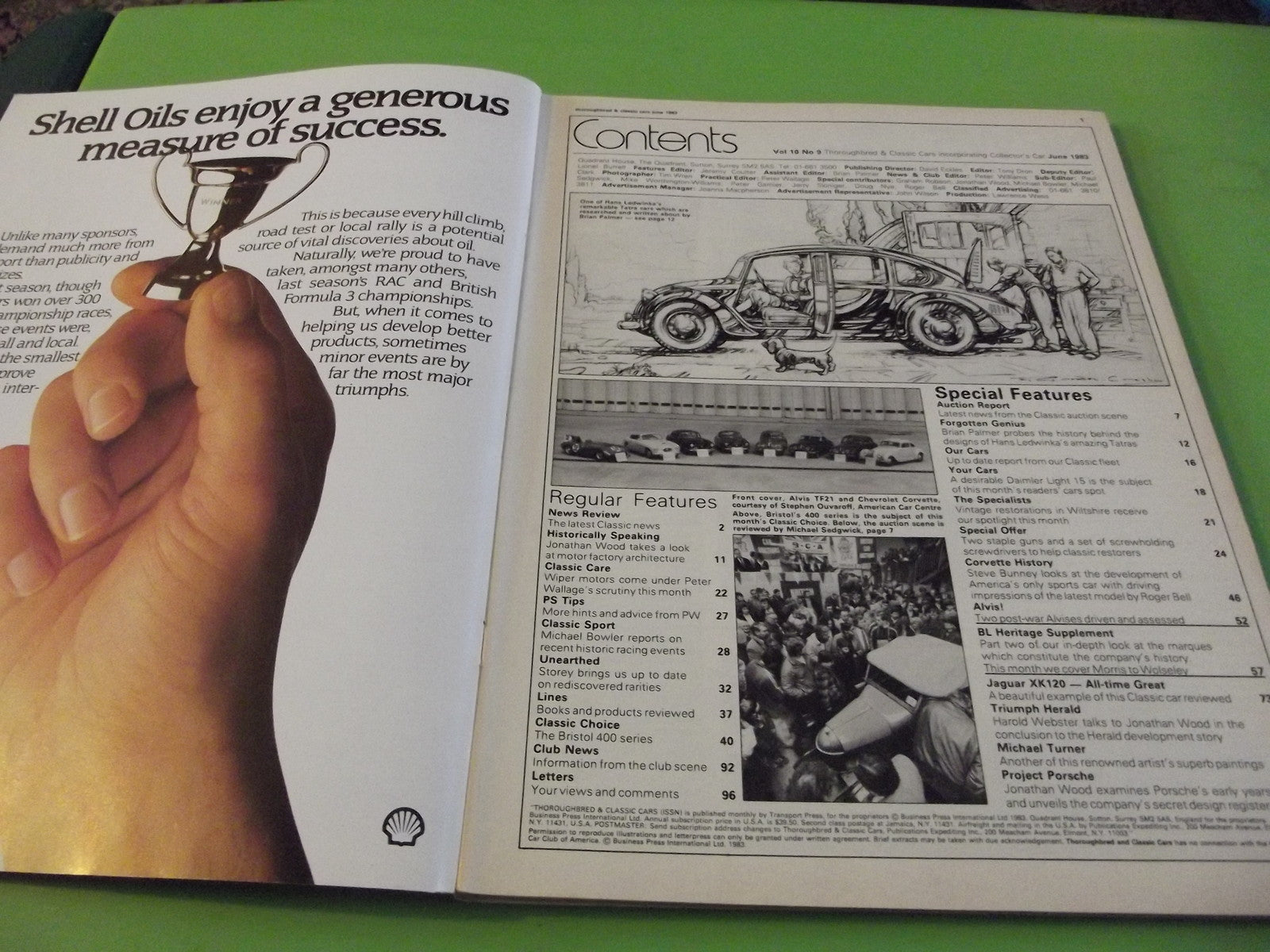 THOROUGHBRED AND CLASSIC CARS MAGAZINE JUNE 1983  #C41